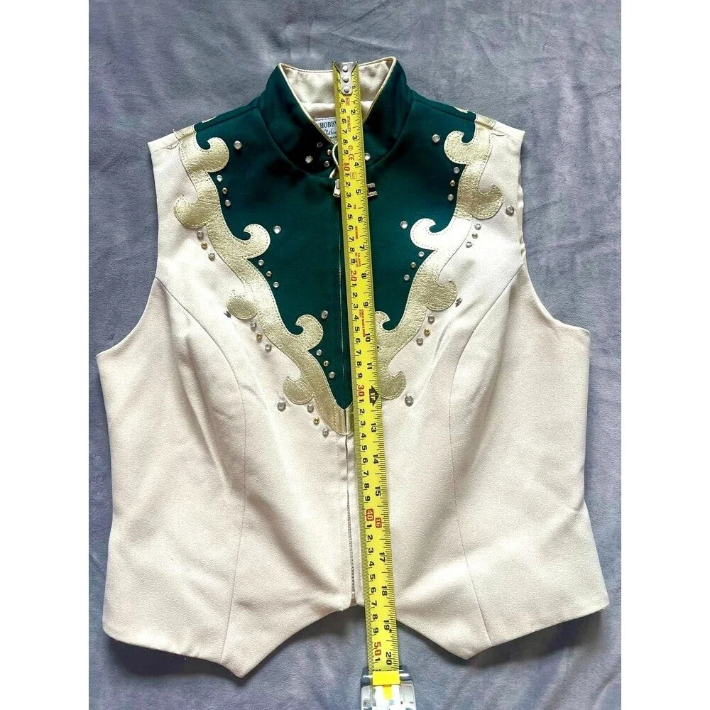 Vintage Hobby Horse Vest Womens S Western Show Rodeo Costume USA - Picture 3 of 8
